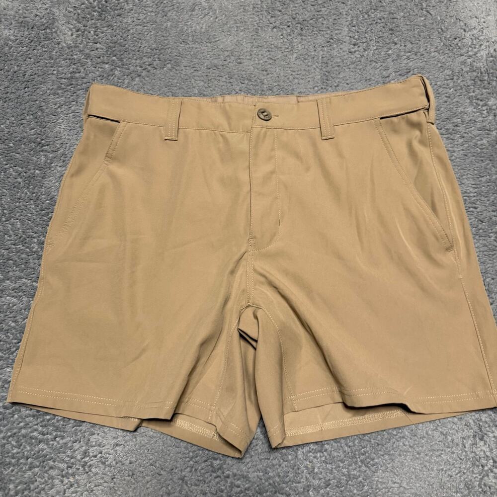 Huk Shorts Mens Large Kona Tan Performance Fishing Outdoor Hike